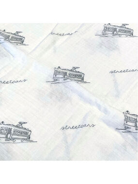 Little Hometown Discontinued New Orleans Louisiana Streetcars Swaddle Blanket